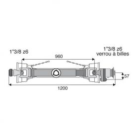 Transmission à sécurité et roue libre 30.2x92