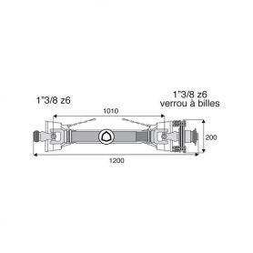 Transmission à sécurité et roue libre 30.2x92