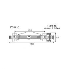 Transmission à sécurité et roue libre 30.2x92