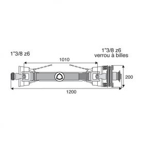 Transmission à sécurité et roue libre 30.2x92