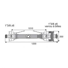 Transmission à sécurité et roue libre 30.2x92