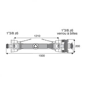 Transmission à sécurité et roue libre 30.2x92