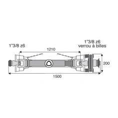 Transmission à sécurité et roue libre 30.2x92