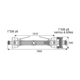 Transmission à sécurité et roue libre 30.2x92