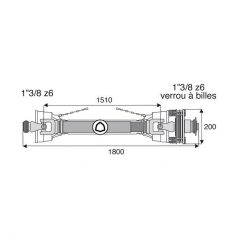 Transmission à sécurité et roue libre 30.2x92