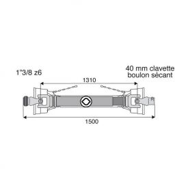 Transmission standard avec alésage 32x76