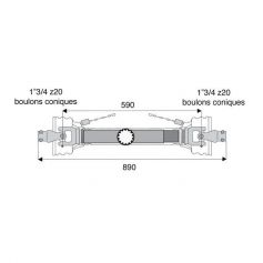 Transmission standard 50x118 Transmission standard 50x118