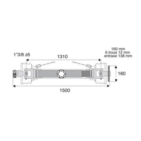 Transmission standard à plateau 36x89