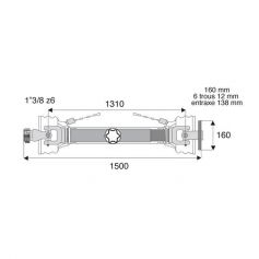 Transmission standard à plateau 36x89