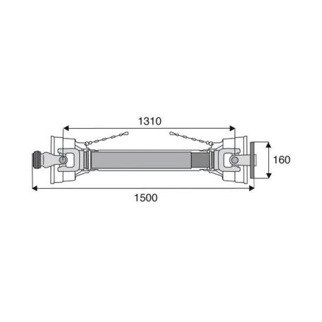 Transmission standard à plateau 35x106.5