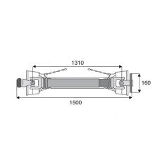 Transmission standard à plateau 35x106.5
