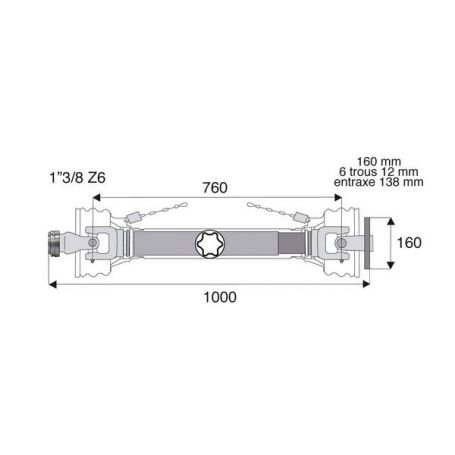 Transmission standard à plateau 42x104
