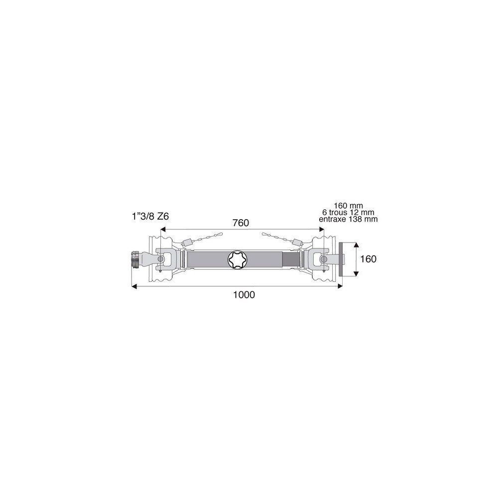 Transmission standard à plateau 42x104