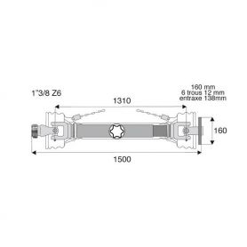 Transmission standard à plateau 42x104