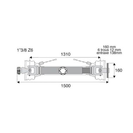 Transmission standard à plateau 42x104