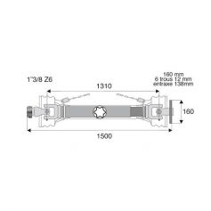Transmission standard à plateau 42x104