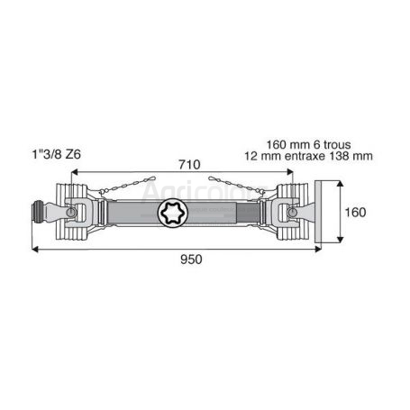 Transmission standard à plateau 36x89