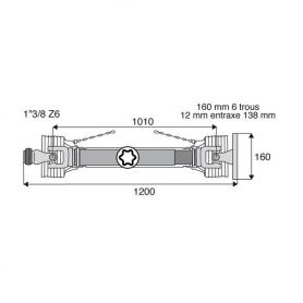 Transmission standard à plateau 36x89