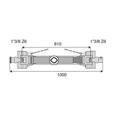 Transmission standard 22x54.8 Longueur 1000 Transmission standard 22x54.8 Longueur 1000