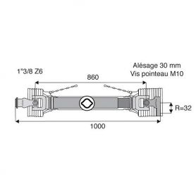Transmission à sécurité 22x54.8