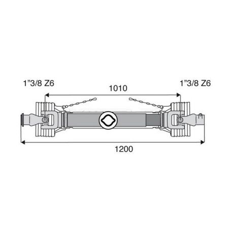 Transmission standard 22x54.8 Longueur 1200 Transmission standard 22x54.8 Longueur 1200
