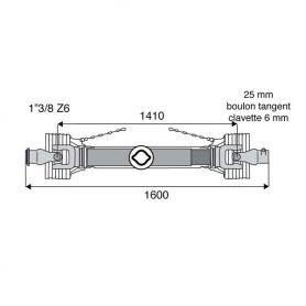 Transmission standard 22x54.8