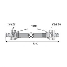 Transmission standard 32x76 Longueur 1010/1200 Transmission standard 32x76 Longueur 1010/1200