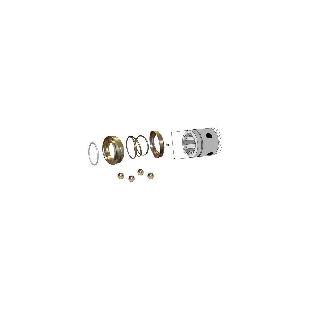 Verrouillage à billes 1"3/4z6 - z20