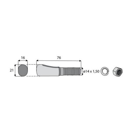 Boulon conique