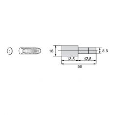 Poussoir avec alésage 1"3/4z6 Poussoir avec alésage 1"3/4z6