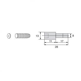 Verrouillage poussoir longueur 28