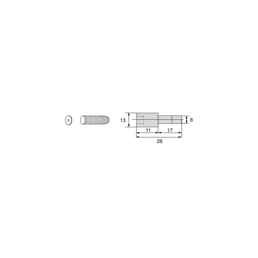 Verrouillage poussoir longueur 28