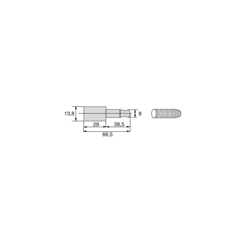 Verrouillage poussoir longueur 66.5
