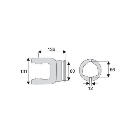 Machoire tube triangulaire 41x118 Machoire tube triangulaire 41x118