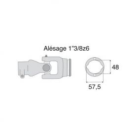 Joint extérieur 32x76 tube Citron
