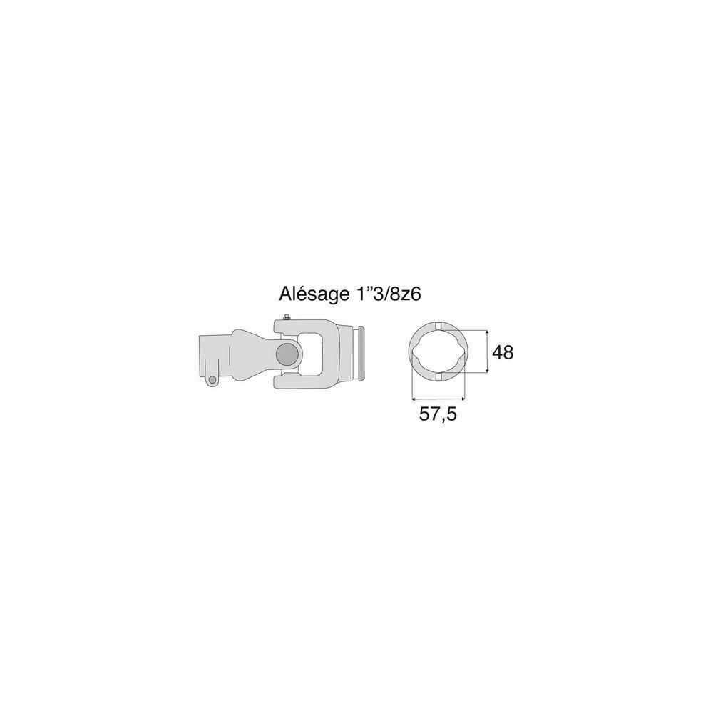 Joint extérieur 32x76 tube Citron