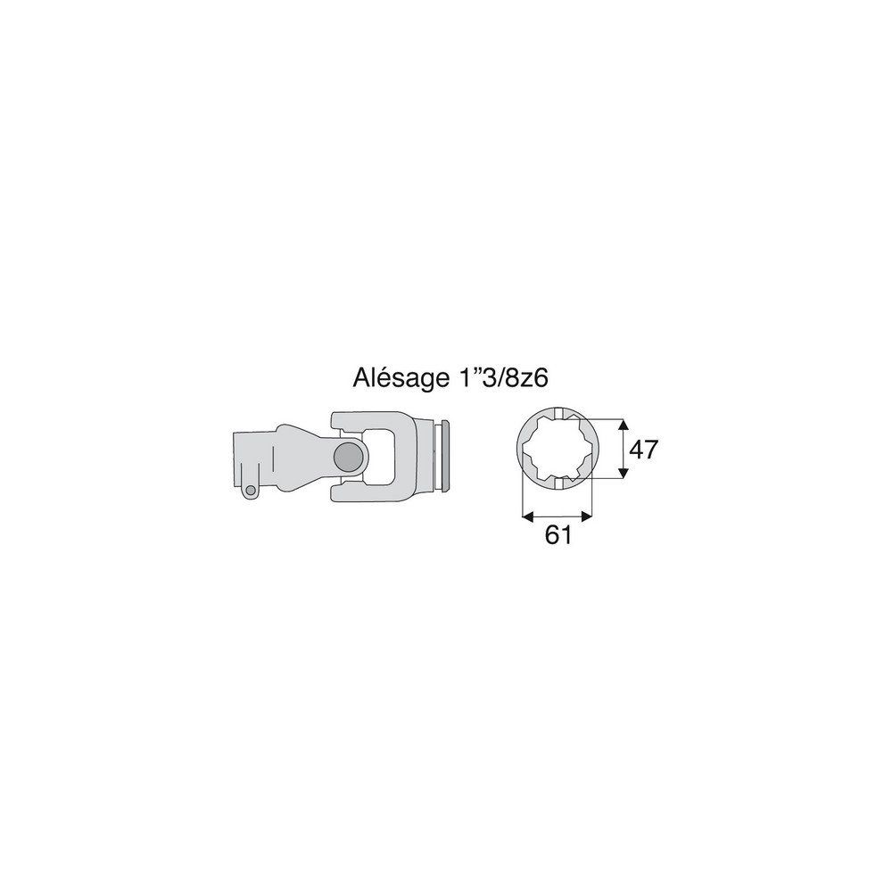 Joint extérieur 32x76 tube Etoile