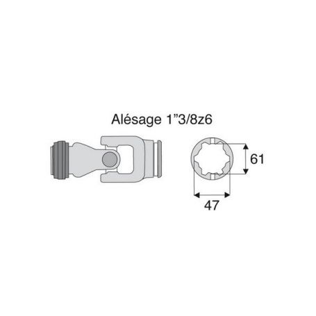 Joint extérieur 32x76 tube Etoile Joint extérieur 32x76 tube Etoile