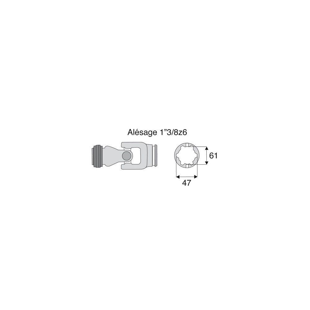 Joint extérieur 32x76 tube Etoile