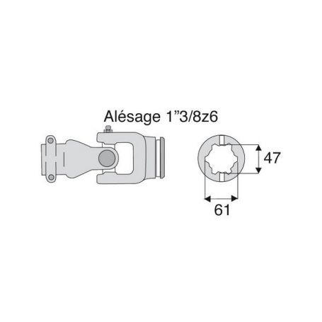 Joint extérieur 35x106.5 tube Etoile Joint extérieur 35x106.5 tube Etoile