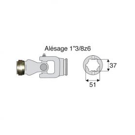 Joint intérieur 35x106.5 tube Etoile