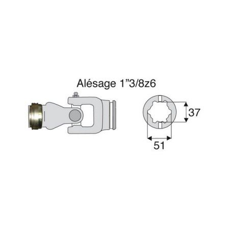 Joint intérieur 35x106.5 tube Etoile Joint intérieur 35x106.5 tube Etoile