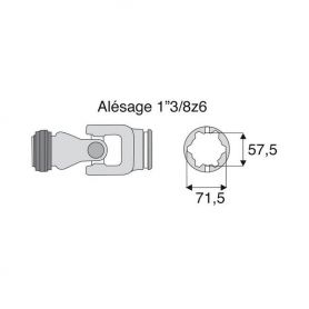 Joint extérieur 42x104 tube Etoile