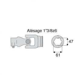 Joint intérieur 42x104 tube Etoile