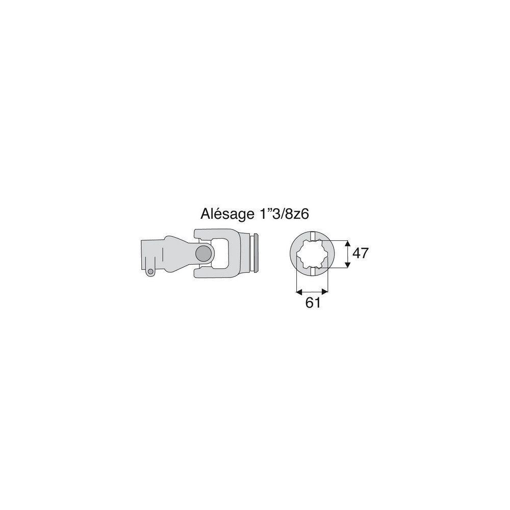 Joint intérieur 42x104 tube Etoile