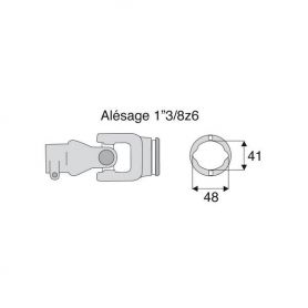 Joint extérieur 23.8x61.3 tube Citron