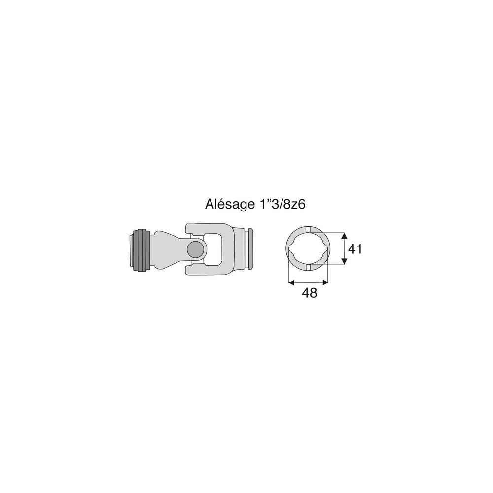 Joint extérieur 23.8x61.3 tube Citron