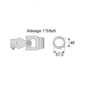 Joint extérieur 27x74.6 tube Citron