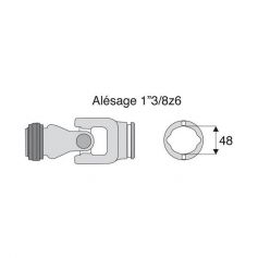 Joint complet Benzi tube ext 48x57.5 verrouillage à billes Joint complet Benzi tube ext 48x57.5 verrouillage à billes