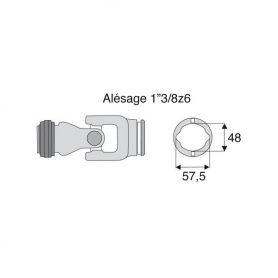 Joint extérieur 36x89 tube Citron